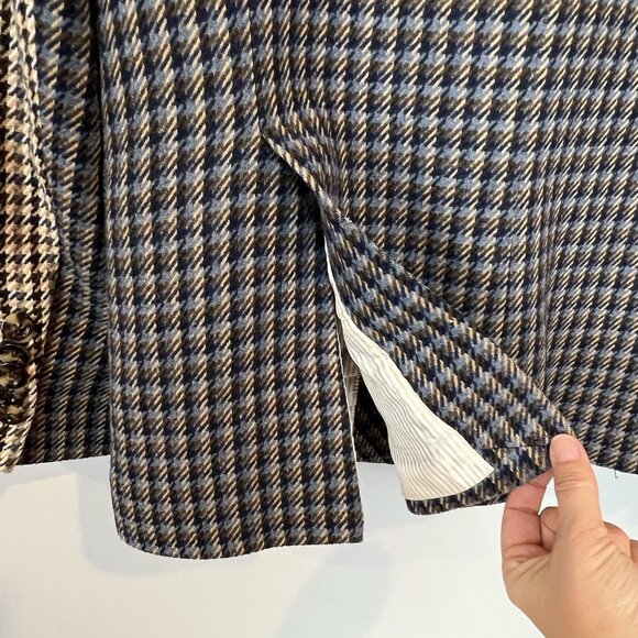 Veronica Beard Faustine Houndstooth Patchwork Dickey Jacket Size 8 Blazer - Picture 7 of 12